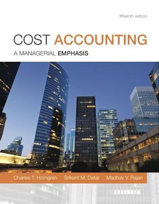 Samenvatting Management Accounting  2