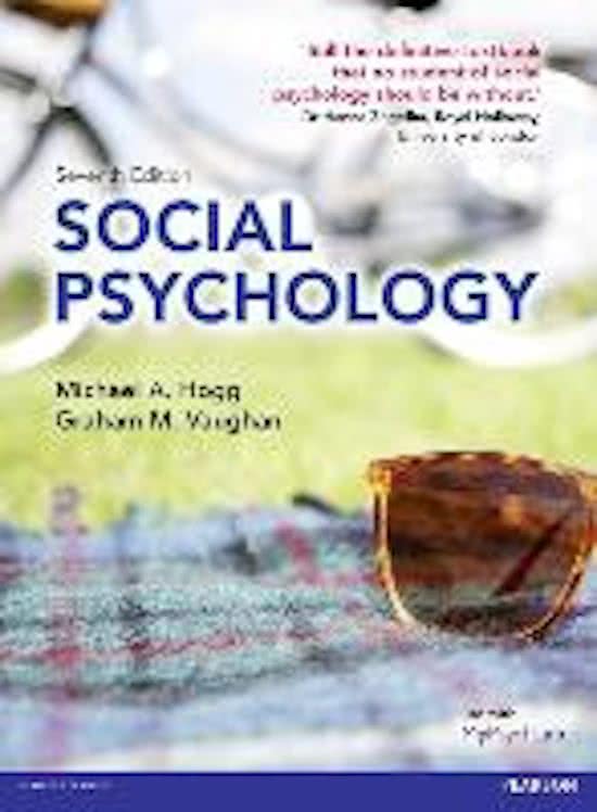 Summary Social Psychology / Self and Society Reading (PSY4002Y)