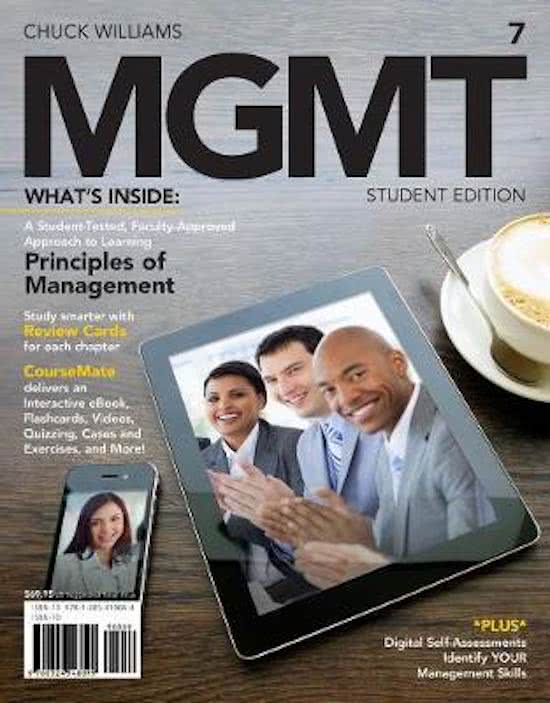 MGMT 7, Williams - Downloadable Solutions Manual (Revised)