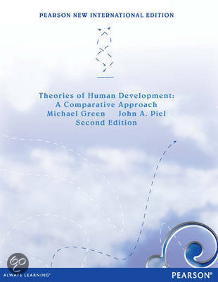 Samenvatting Green & Piel (2e druk) - Theories of Human Development: A Comparative Approach. Hoofdstuk 3, 4, 9, 10, 11