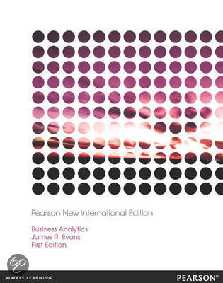 Business Analytics: Pearson  International Edition