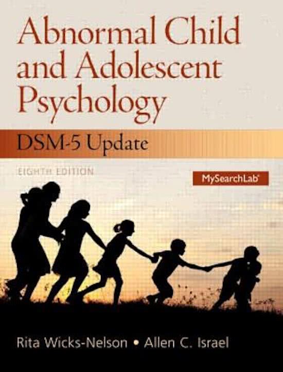 Abnormal Child and Adolescent Psychology with DSM-V Updates