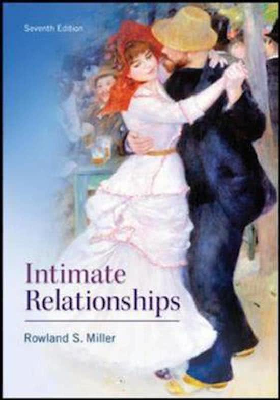 Samenvatting Intimate Relationships 7e druk