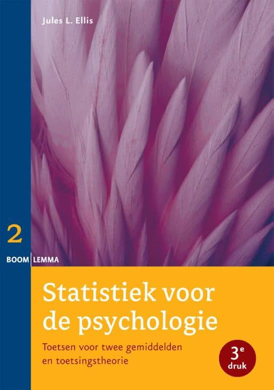 Statistiek voor de psychologie Deel 2 toetsen voor twee gemiddelden en toetsingstheorie