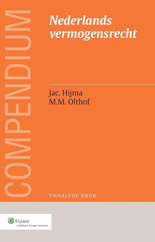 Samenvatting Compendium van het Nederlands vermogensrecht
