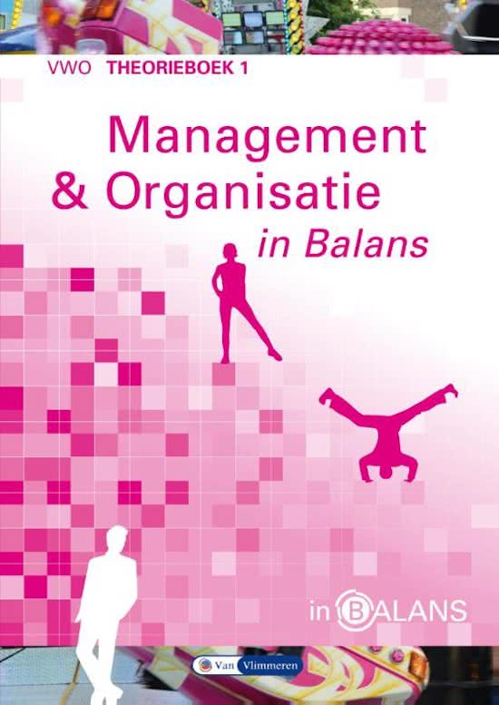 Samenvatting Management en organisatie in balans vwo 1 theorieboek, Bedrijfseconomie