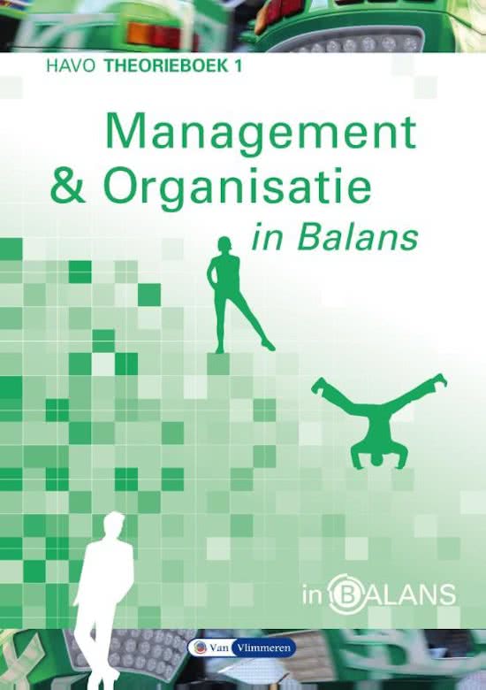 Management en organisatie in balans - havo - deel 1 - theorieboek