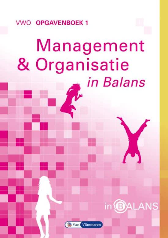Management en organisatie in balans vwo 4 Hoofdstuk 8