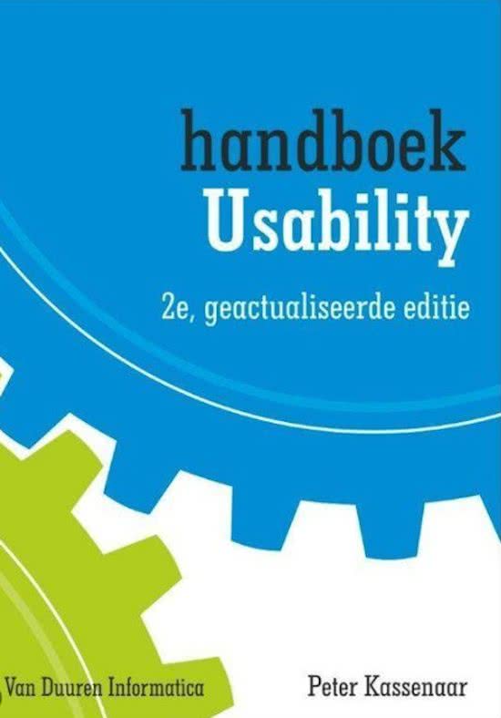 Uitgebreide samenvatting van het handboek Usability
