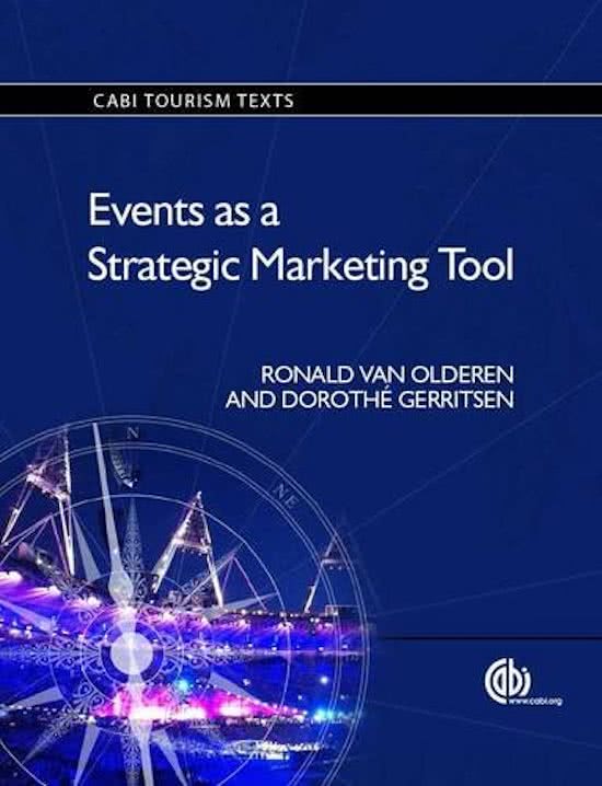 Events as a strategic marketing tool samenvatting 