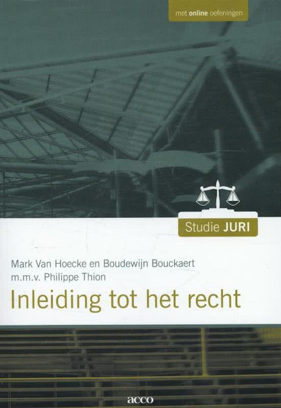 samenvatting van inleiding recht( alles lessen + boek + notities)