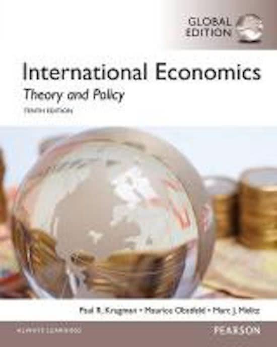  International Economics: Theory and Policy Sixth Edition Krugman and Obstfeld Latest Test Bank.