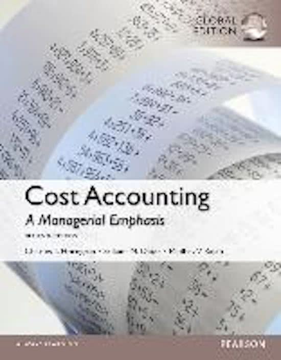 Cost Accounting&comma; Global Edition