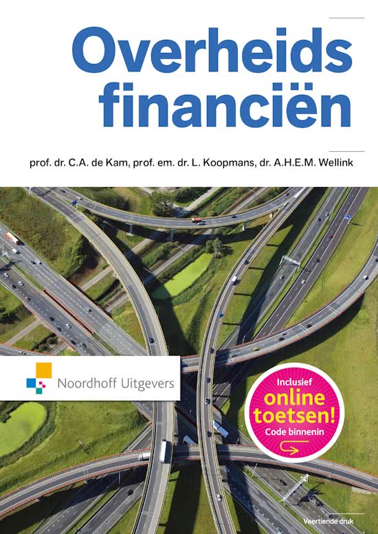 Samenvatting Overheidsfinanciën (C.A. De Kam, L. Koopmans en A.H.E.M. Wellink) 