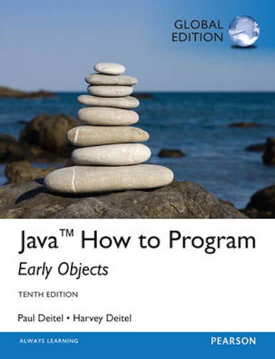 Java How To Program (Early Objects), Global Edition