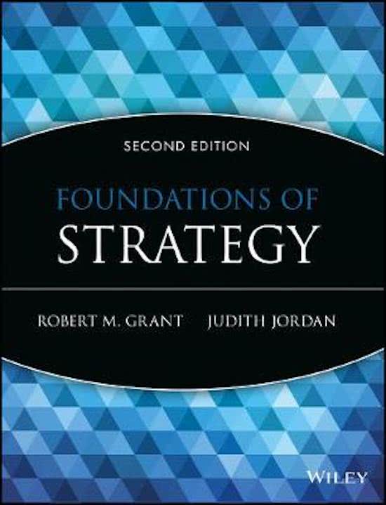 SUMMARY 'Foundations of Strategy' - Grant & Jordan