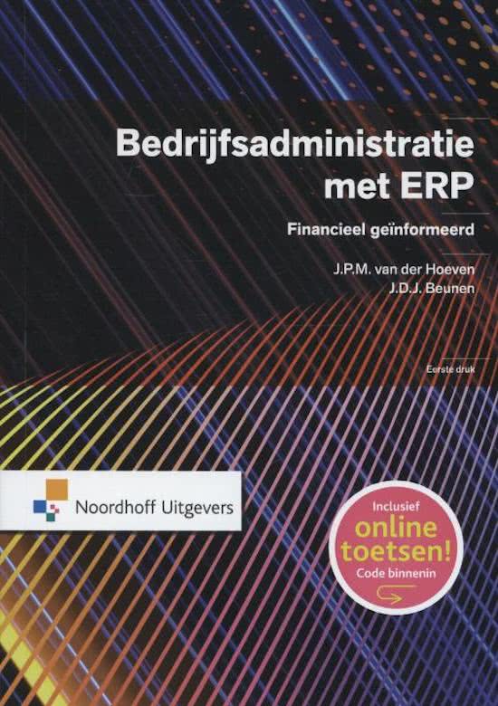 Samenvatting Bedrijfsadministratie met ERP H2,3,5,6,9