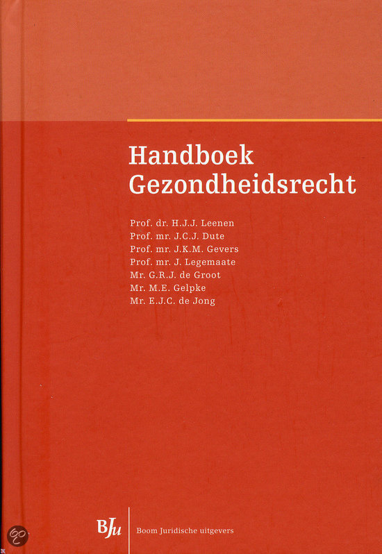 Handboek gezondheidsrecht