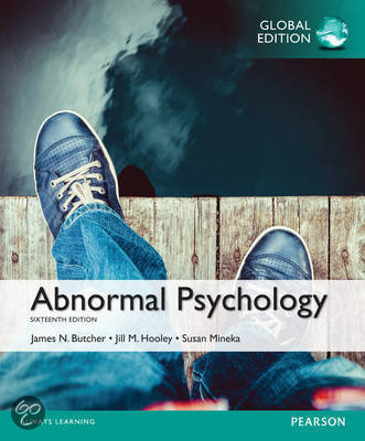  Samenvatting blok 1.6 Klinische Psychologie: Normal or Abnormal?