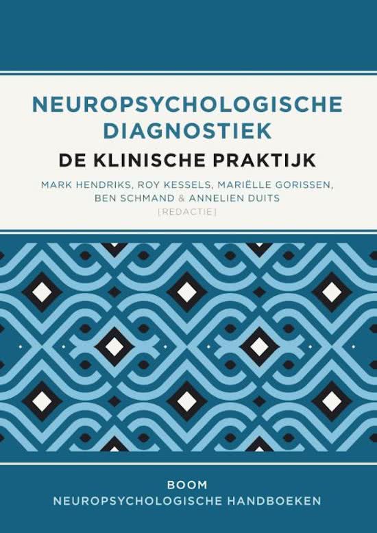 Samenvatting neuropsychologische diagnostiek