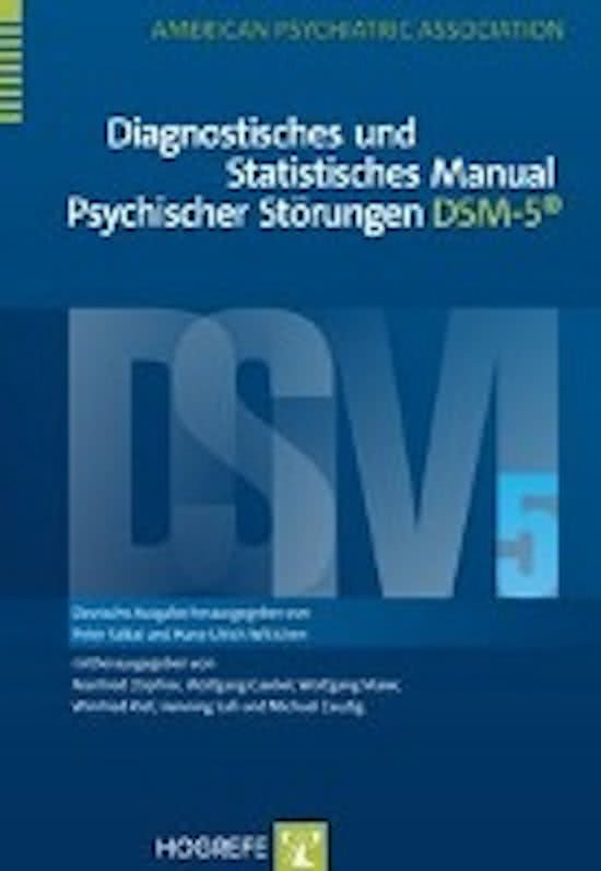 Diagnostisches und Statistisches Manual Psychischer Störungen - DSM-5 ®