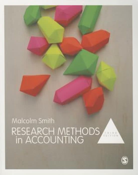 Research methods in accounting - Smith