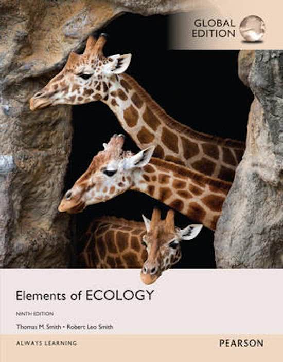 Samenvatting Elements of Ecology, Global Edition -  Ecologie: organismen in hun milieu