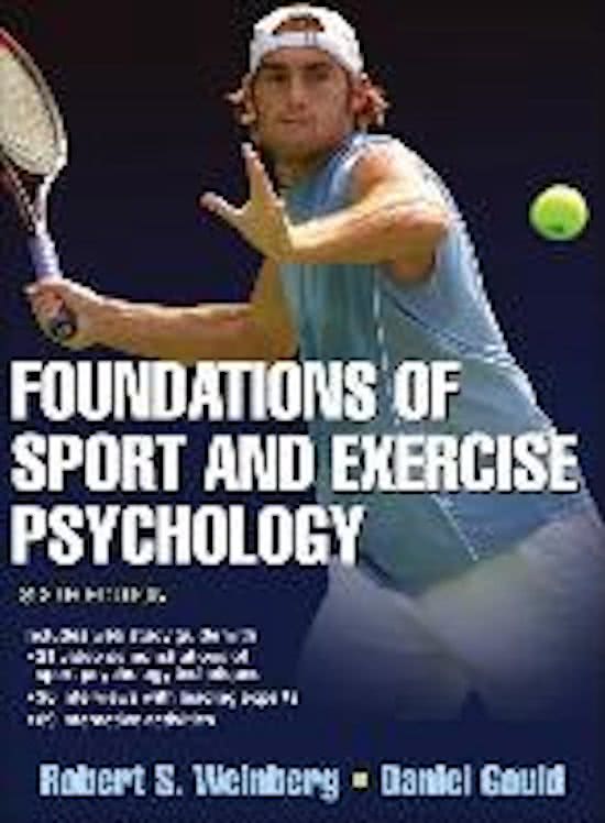 Samenvatting psychologie van bewegen en inspanning (boek+college aantekeningen)
