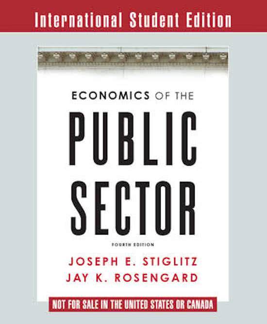 Samenvatting EOF economics of the public sector en de donuteconomie van Raworth