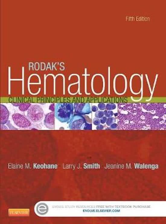 Test Bank For Rodak’s Hematology Clinical Principles and Applications 5th Edition Latest Update 2023-2024 Questions and 100% Detailed Correct Answers