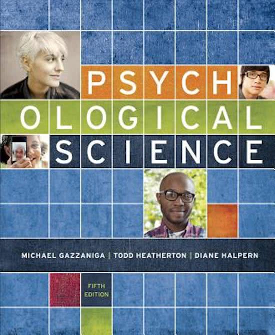 Samenvatting van een deel van het boek Psychological Science