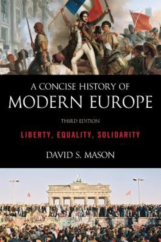 Samenvatting David S. Mason A concise history of modern Europe H1-13 (Nederlands)