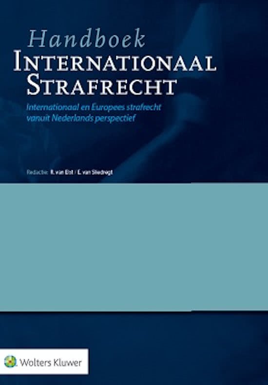 INTERNATIONAAL EN EUROPEES STRAFRECHT (IES) hoorcolleges