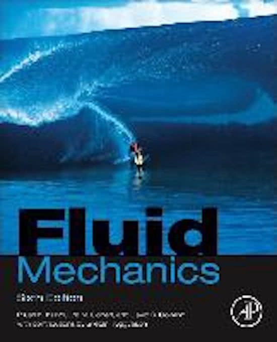 College aantekeningen Advanced fluid dynamics (ME45042)  Fluid Mechanics, ISBN: 9780124059351