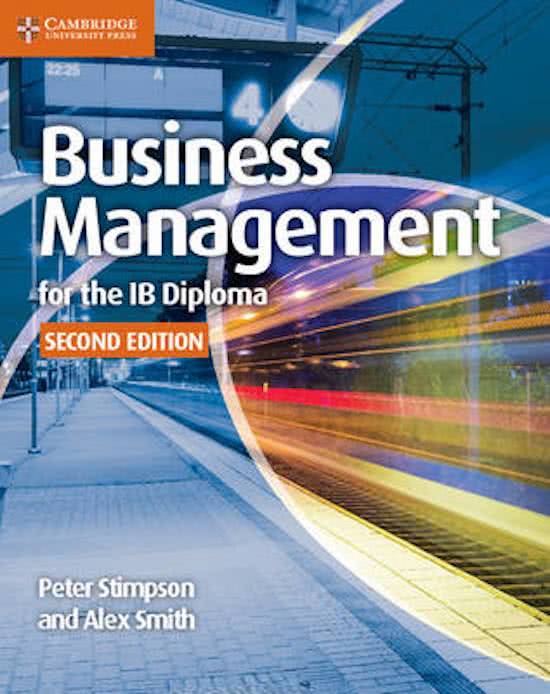 Summaries for Business Management for the IB Diploma Coursebook SL/HL