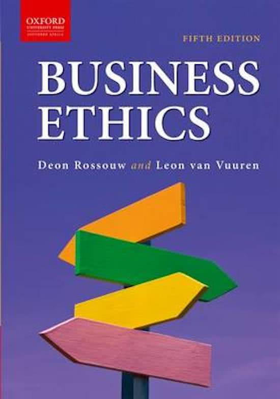 WVES - Business Ethics - Comprehensive Notes