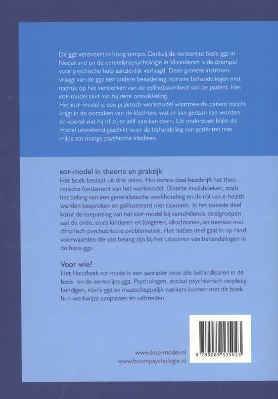 Samenvatting Handboek KOP-model, Rijnders & Heene, Deel I