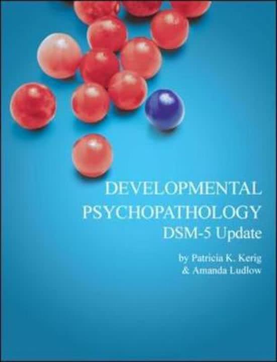 Samenvatting developmental psychopathology