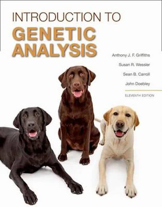 Test Bank For Introduction to Genetic Analysis 11th Edition by Anthony J.F. Griffiths (Author), Susan R. Wessler, Sean B. Carroll, John Doebley Chapter 1-20