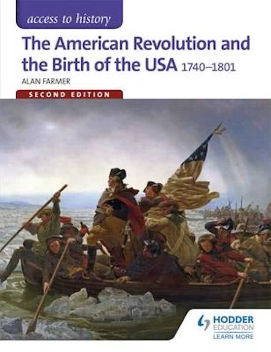 2G The Birth of the USA, 1760–1801 A Level