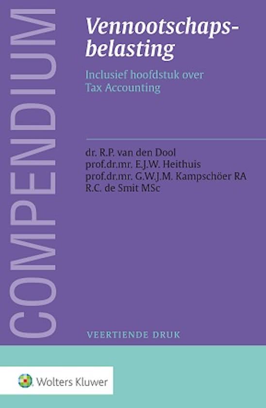 Compendium Vennootschapsbelasting