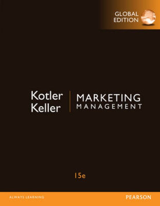 TEST BANK FOR MARKETING MANAGEMENT, 15TH EDITION BY PHILIP KOTLER (Updated version, 2020/2021)