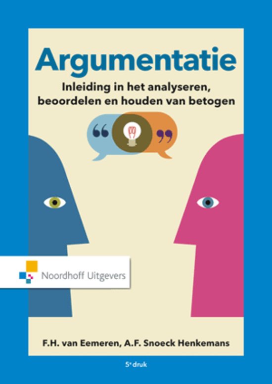 Samenvatting Argumentatie, ISBN: 9789001862381  Inleiding In De Grondslagen Van De Pedagogische Wetenschappen