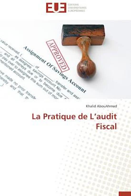 La Pratique de L Audit Fiscal
