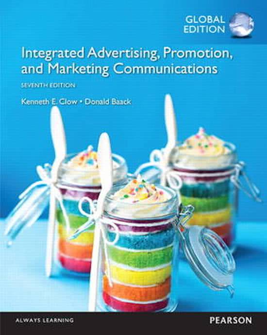 Integrated Advertising, Promotion and Marketing Communications seventh edition