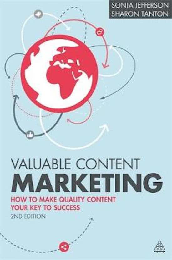 Samenvatting Valuable content marketing - Sonja Jefferson Sharon Tanton