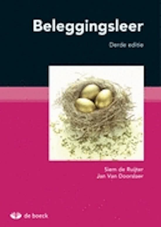 Samenvatting van hoofdstuk 12 'Beleggingsfondsen' van het handboek 'Beleggingsleer' van Jan Van Doorslaer & Siem De Ruijter