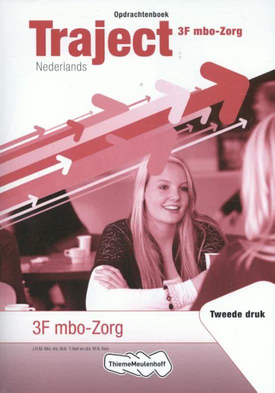 Traject Nederlands 3F mbo-zorg Opdrachtenboek