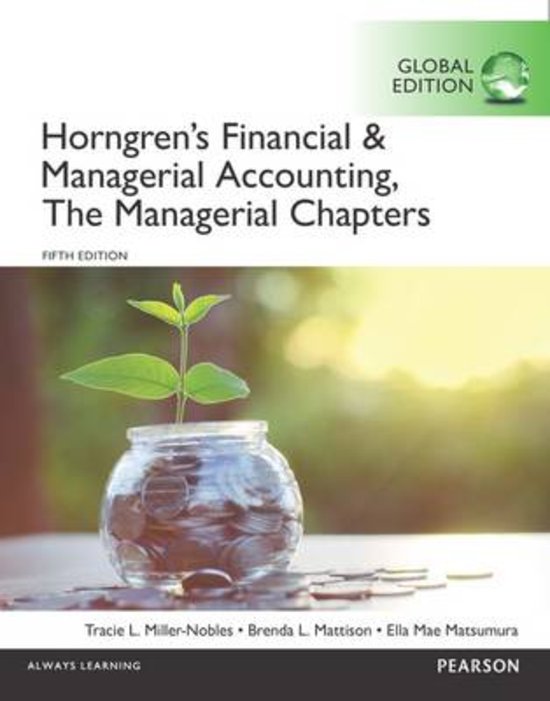 Management accounting / The Managerial Chapters