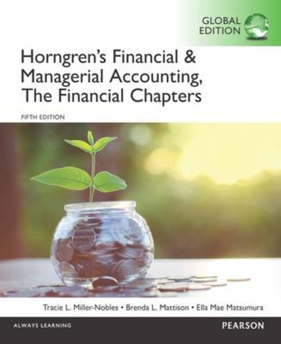 Horngren\'s Financial & Managerial Accounting, the Financial Chapters